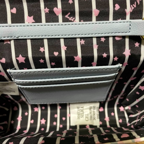 Betsey Johnson Bag Animal Print Quilted Crossbody with Hearts - Picture 4 of 4